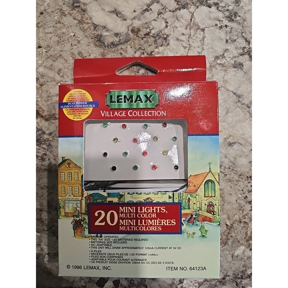 Lemax Village Collection 20 Mini Lights Multi Color‎ Item 64123A